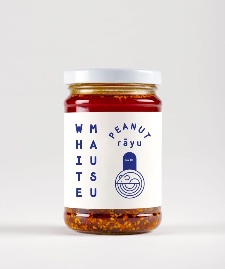 White Mausu Peanut Rayu aštrus žemės riešutų užpilas, 240 g stiklainis